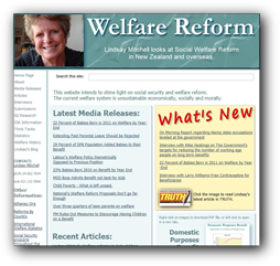 Welfare Reform Website built by Linda Reid