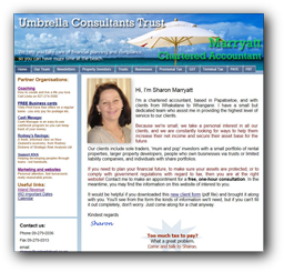 Marryatt Chartered Accountant website built by Linda Reid