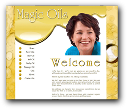 Magic Oilst website built by Linda Reid
